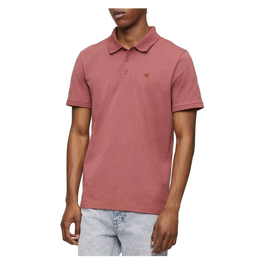 Calvin Klein Men's Embroidered Apple Butter Red Polo Shirt, NWT!
