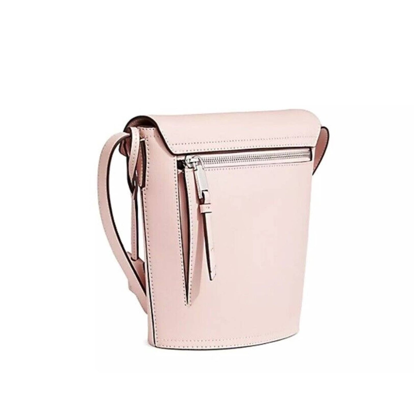 CALVIN KLEIN LOCK BUCKET CROSSBODY BLOSSOM LEATHER, NWT $198