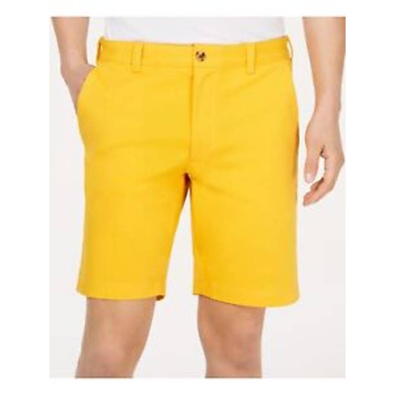 Club Room Men's Regular Fit Stretch Shorts, "Sunwash Yellow", Size 40, NWT!