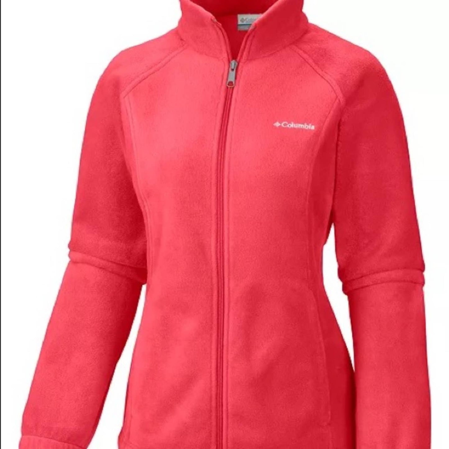 Columbia Pink “Benton Springs” Zip Up Jacket, Mock Neck, Size 2X, NWT!!