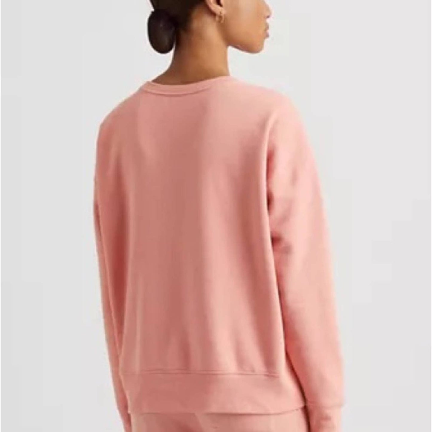 Lauren Ralph Lauren Pink Rose Tan Crewneck Sweatshirt, Size Medium, NWT!!