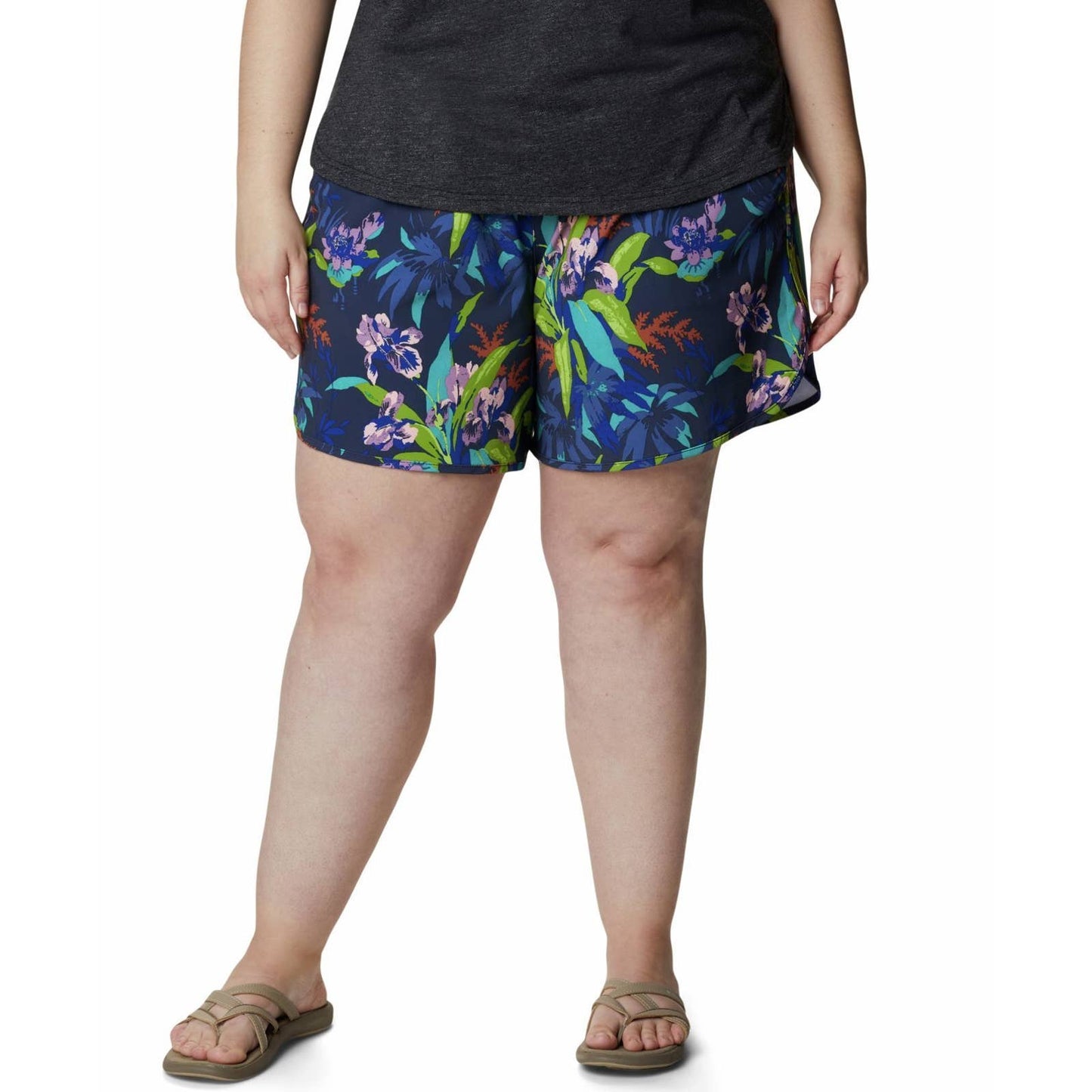 Columbia Women's Plus Size Bogata Bay Stretch Shorts Lapis Blus Magnolia NWT
