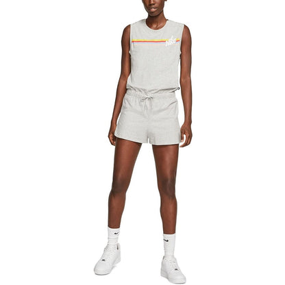 Nike Sportswear Women's Cotton Striped Romp Grey Heather