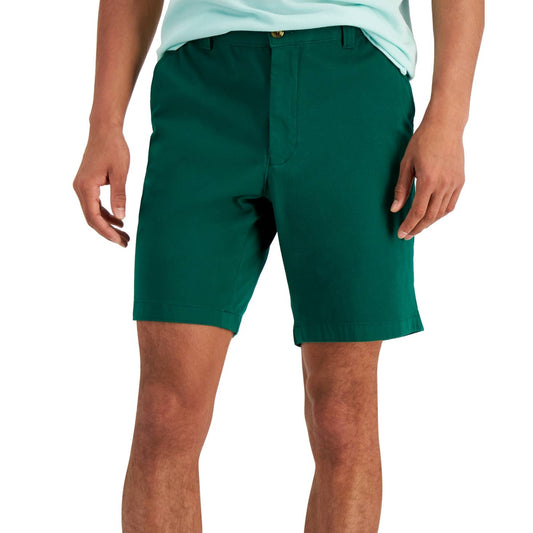 Club Room Men's Regular Fit Stretch Shorts, "Pine Green"