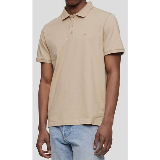 Calvin Klein Men's Embroidered Travertine Polo Shirt, Size Large, NWT!