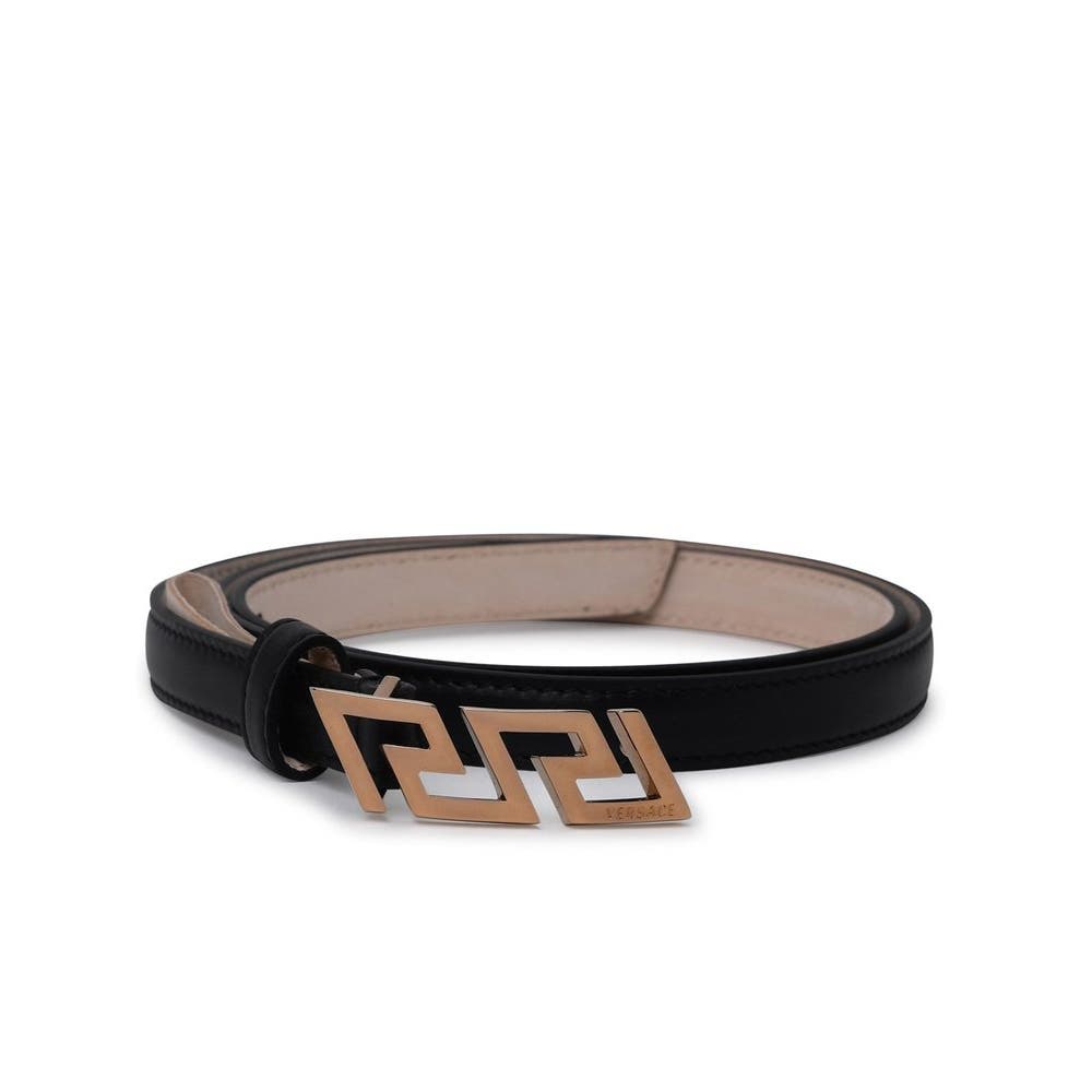 Versace Ladies Greca Buckled Belt, Leather