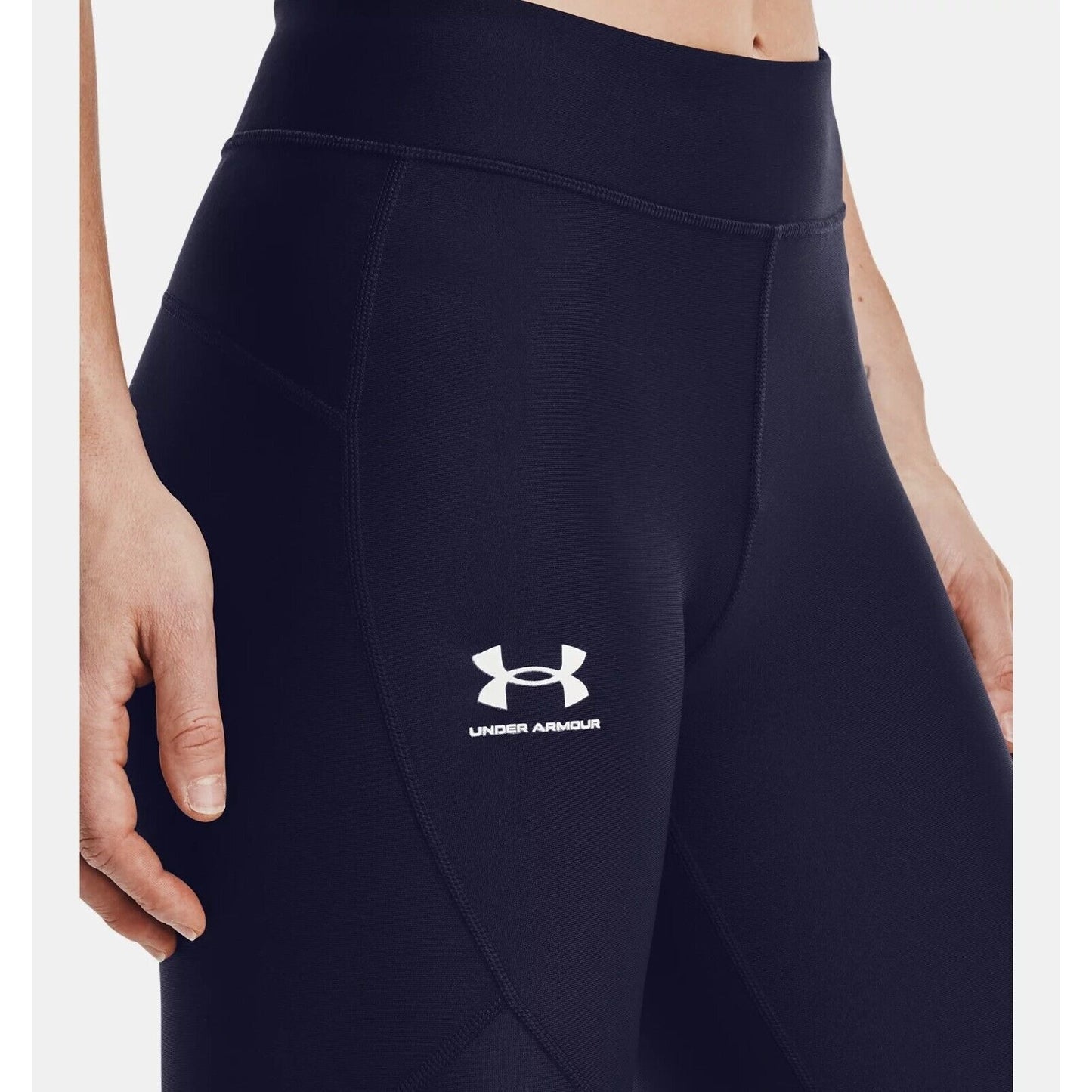 Under Armor Women's UA Heat Gear Full Length Leggings, Midnight Navy, NWT