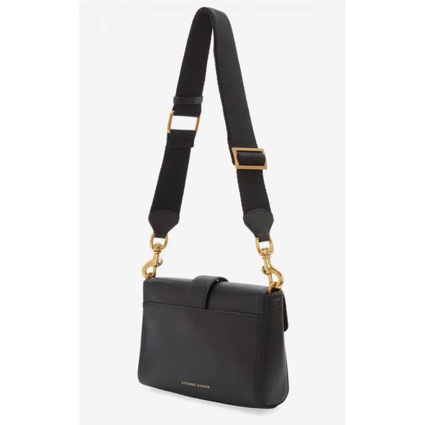 Etienne Aigner Women's Sequoia Leather Black Crossbody Bag