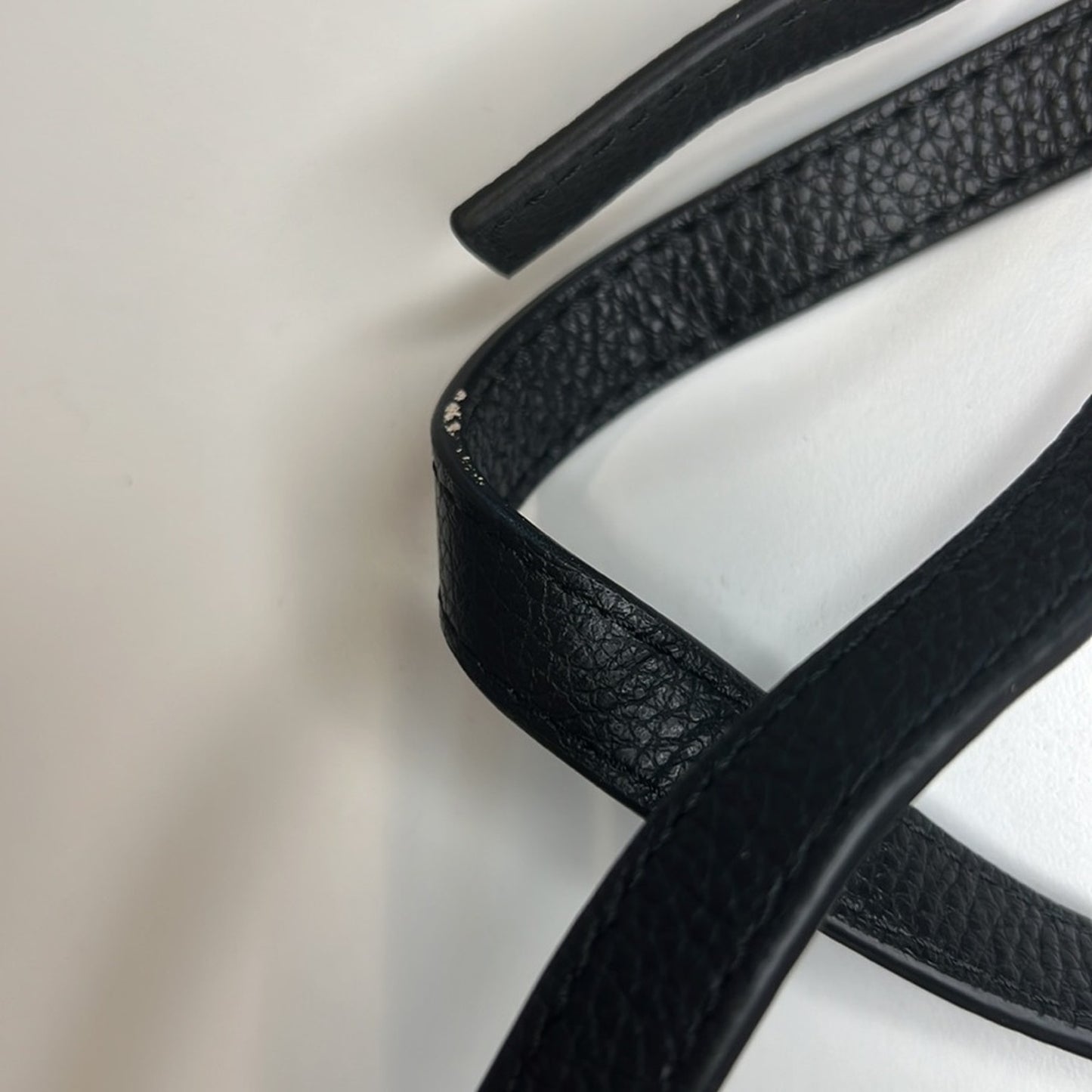 Furla Black Pebbled Leather Handbag w/ Removable Strap