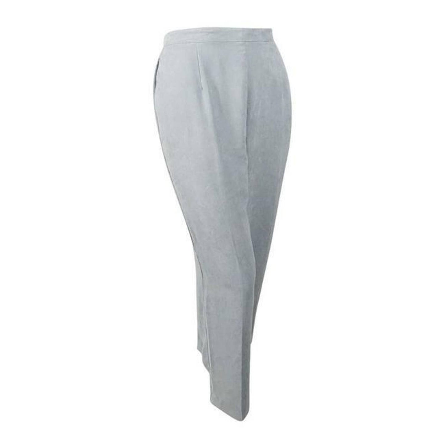 ALFRED DUNNER Ladies Northern Lights Pull-On Straight-Leg Pant, Silver NWT! $52