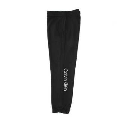 Calvin Klein Men's Black French Terry Sweatpants w/ White Logo Stitching