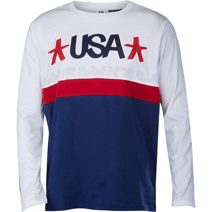 Spyder Spyder Men's Red, White, & Blue USA Haze Long Sleeve Tee Shirt