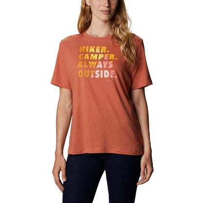 Columbia Women's Plus Size Graphic-Print T-Shirt Teak Brown