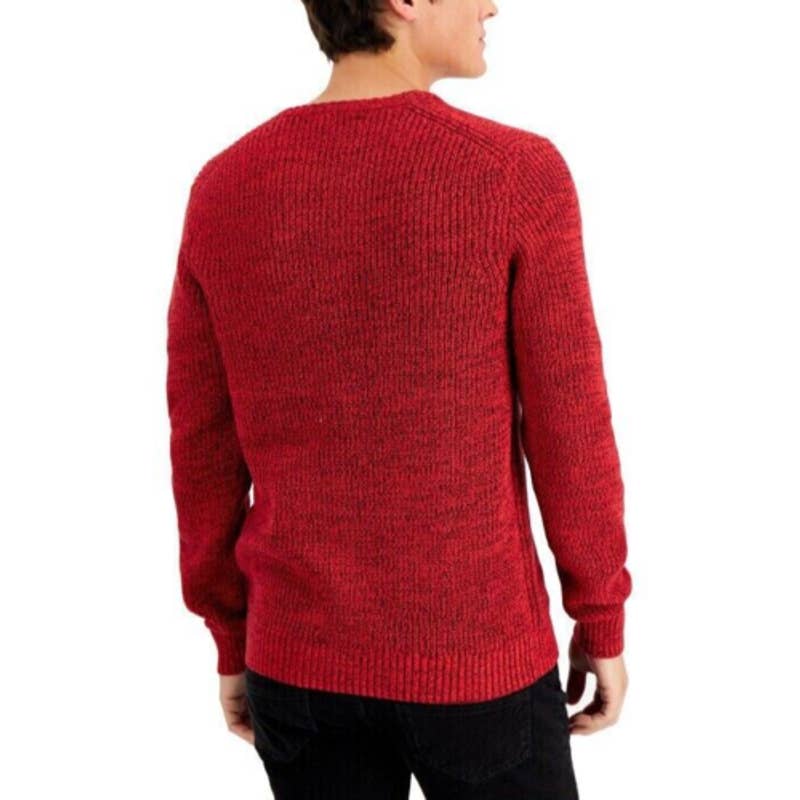 INC International Concepts Men's Goji Berry Red Page Knit Sweater, Size M, NWT!