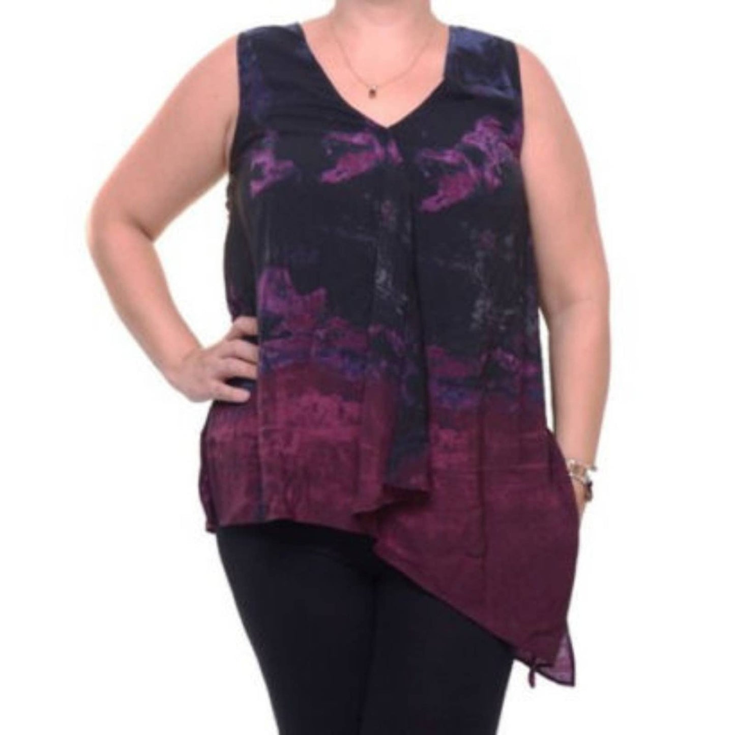 RACHEL ROY Woman Plus Dark Mulberry Tank