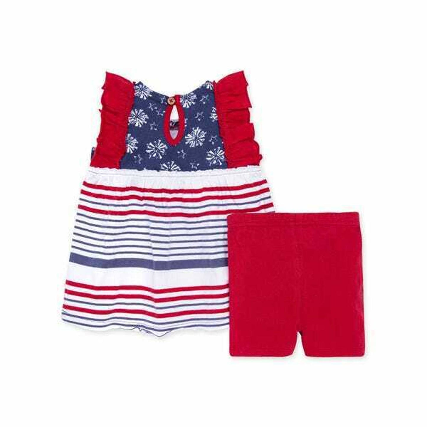 Burt's Bees Baby July Night Sky Organic Baby Tunic & Bike Short Set, NWT