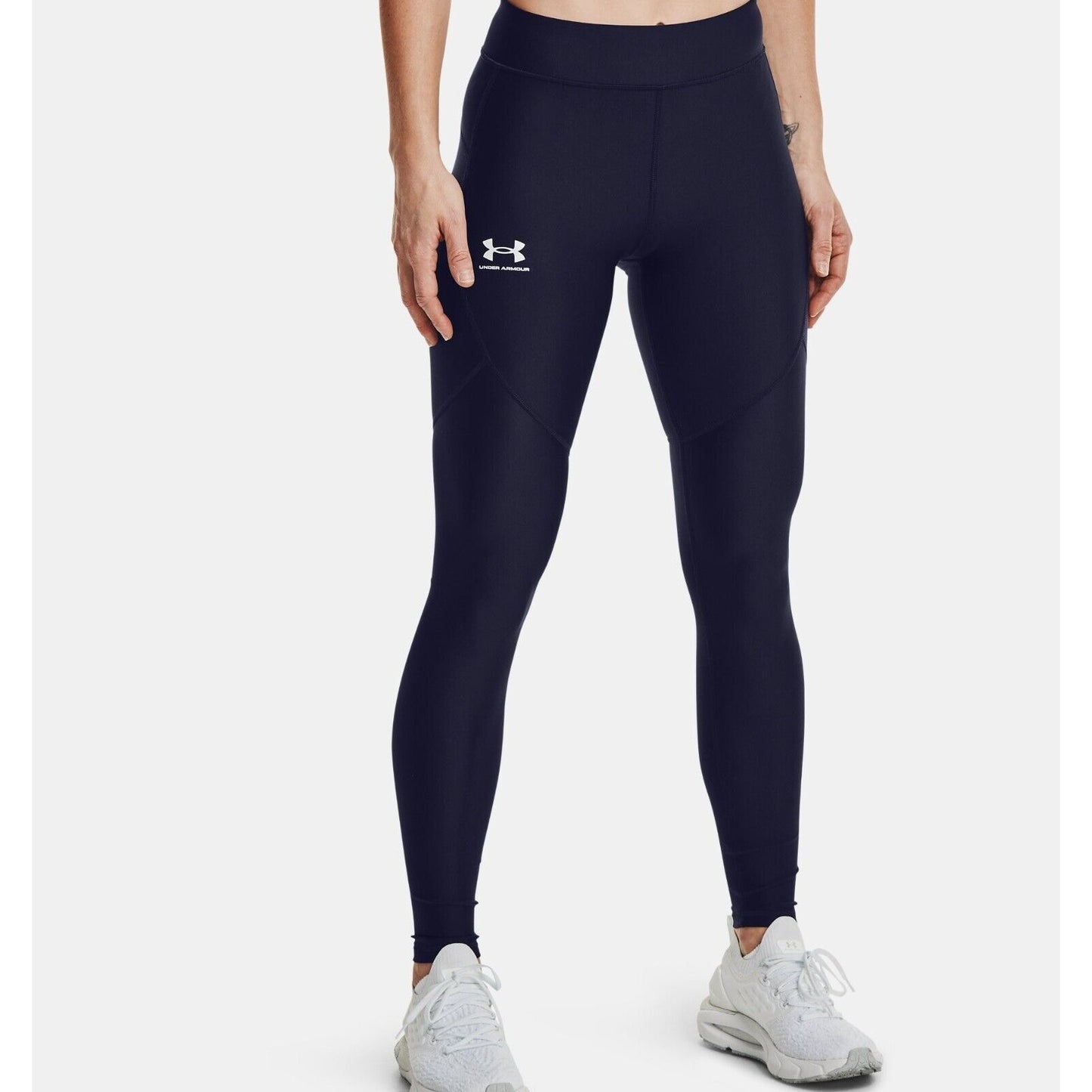 Under Armor Women's UA Heat Gear Full Length Leggings, Midnight Navy, NWT