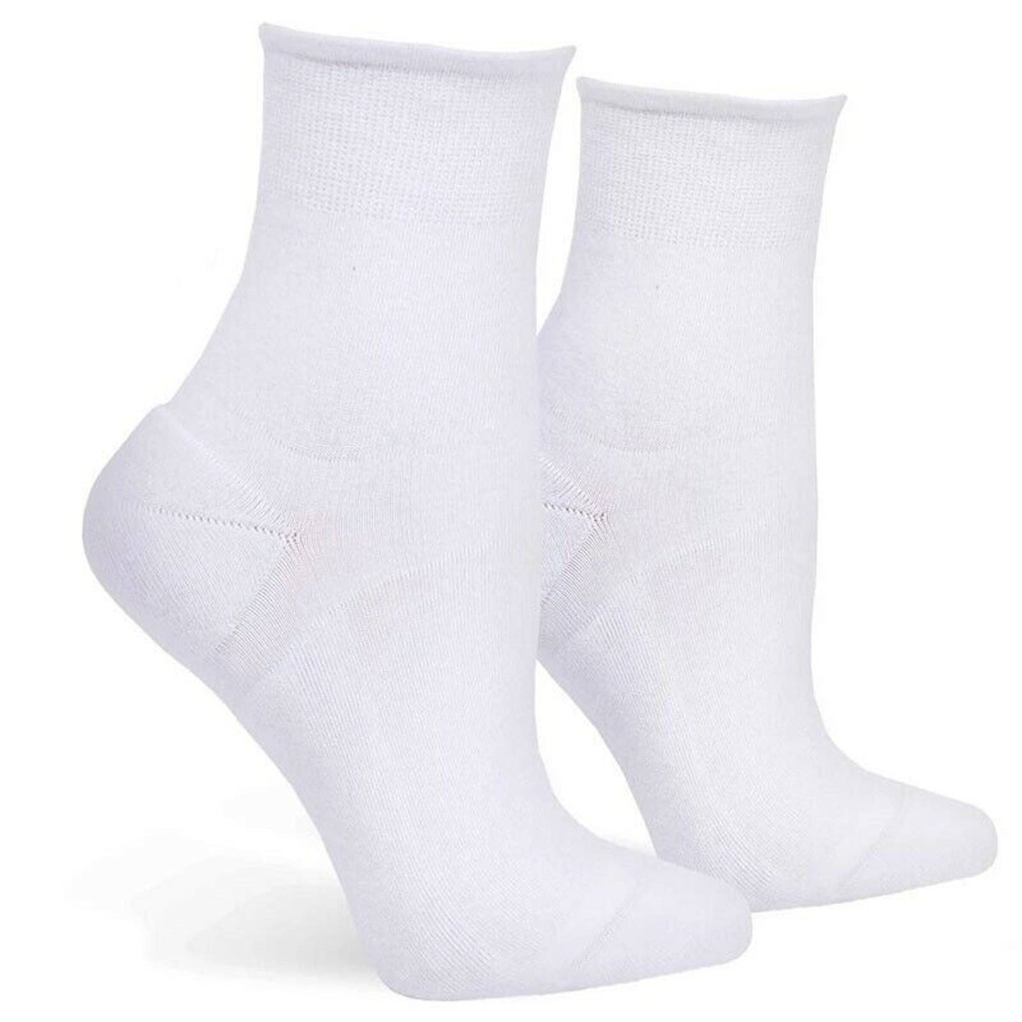 Hue Womens Sporty Shortie Sneaker Socks 3 Pair, White, One Size, NWT