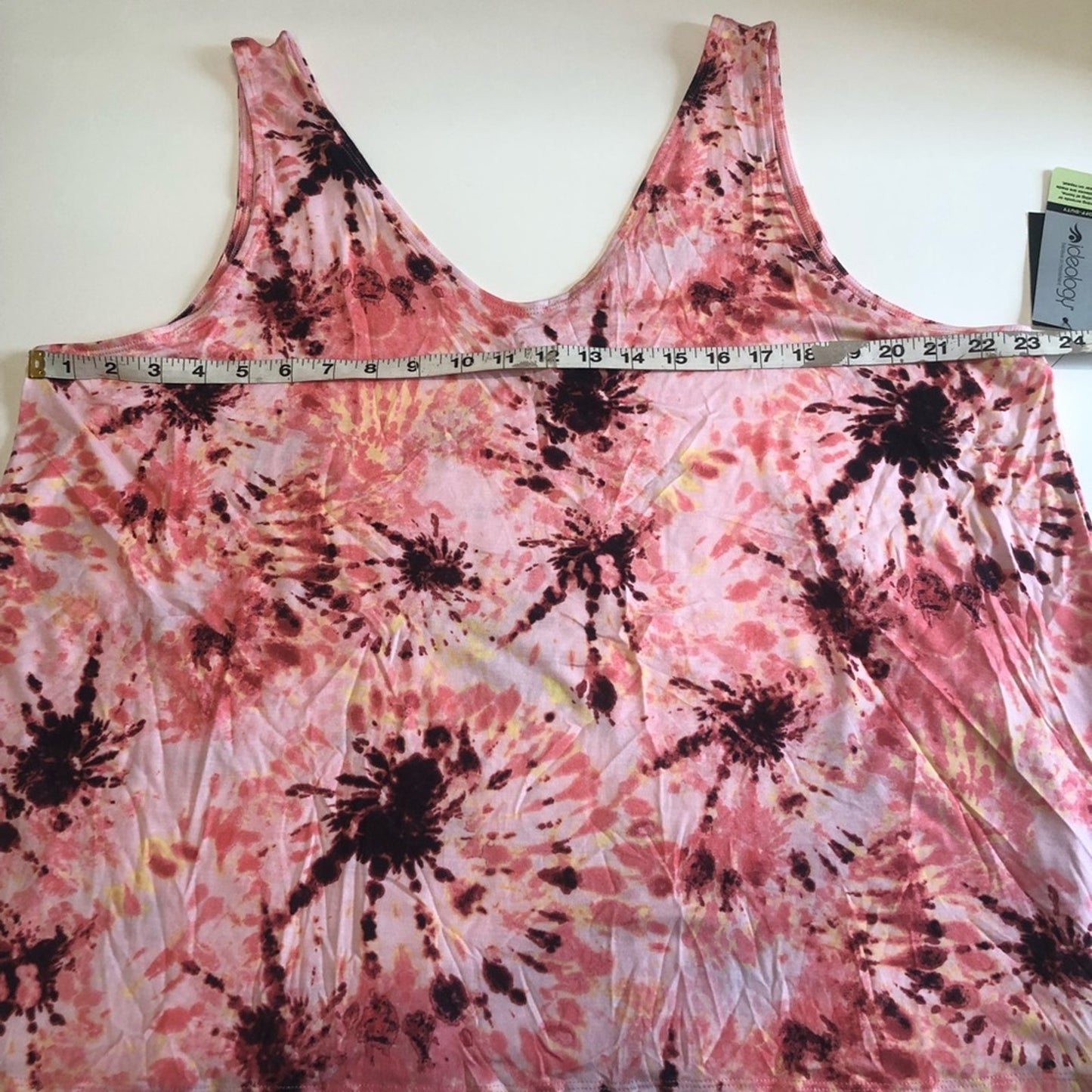 Ideology Peachberry Pink Tie Dye Scoop Neck Tank Top, Size XXL, NWT!!