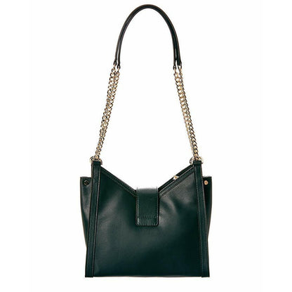 Michael Kors Whitney Chain Shoulder Tote Racing Green Gold Latch NWT! $298