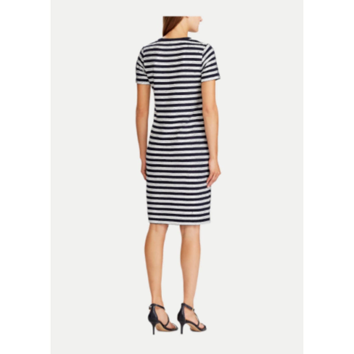 Lauren Ralph Lauren Striped Sequined Embellished Dress $195 Size S/P NEW