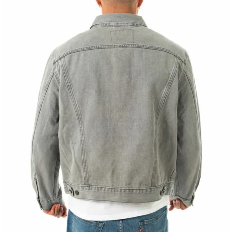 Levi's Men's Vintage-Like Trucker Jacket Fit Great Gray, M