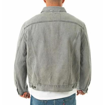 Levi's Men's Vintage-Like Trucker Jacket Fit Great Gray