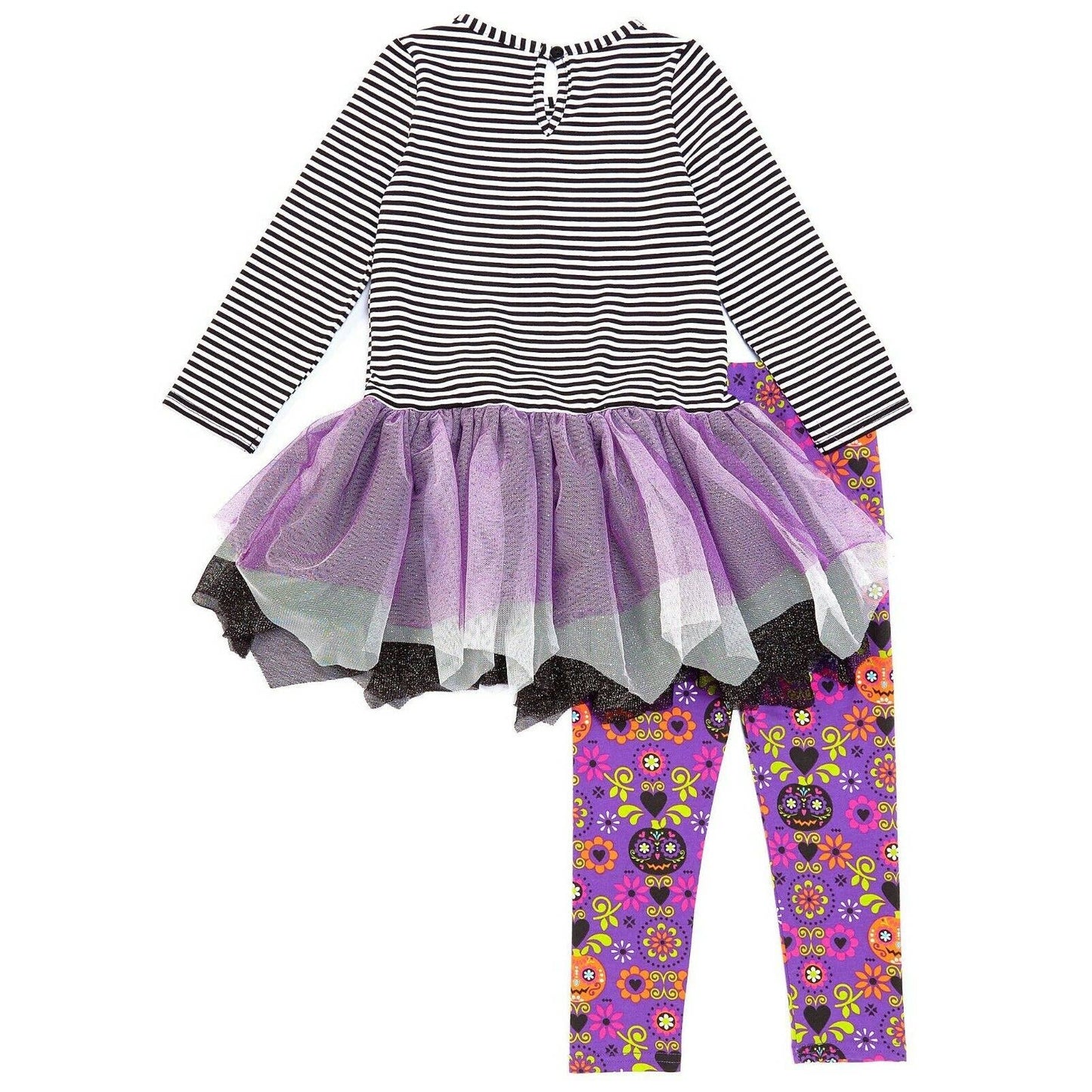 Rare Editions Girls Sugar Skull Pumpkins Tutu Dress & Leggings Set 6X, NWT