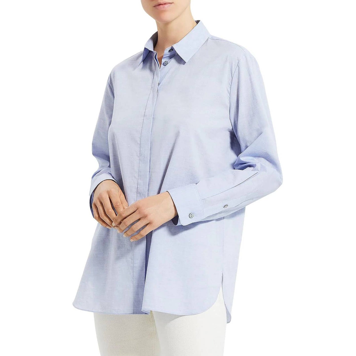 Theory Ladies Classic Cotton Menswear Shirt