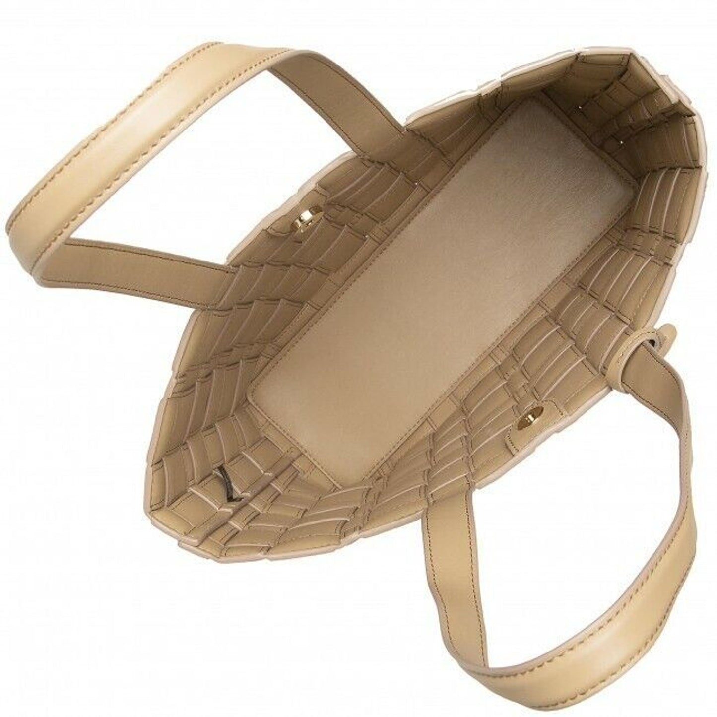 Michael Kors Camel “Ivy” Woven Tote Bag, Vegan Faux Leather, NWT