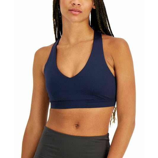 IDEOLOGY WOMEN'S LOW IMPACT SPORTS BRA INDIGO SEA BLUE, NWT