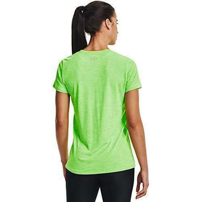 Under Armour Women's Tech Twisted Summer Lime V-Neck, NWT