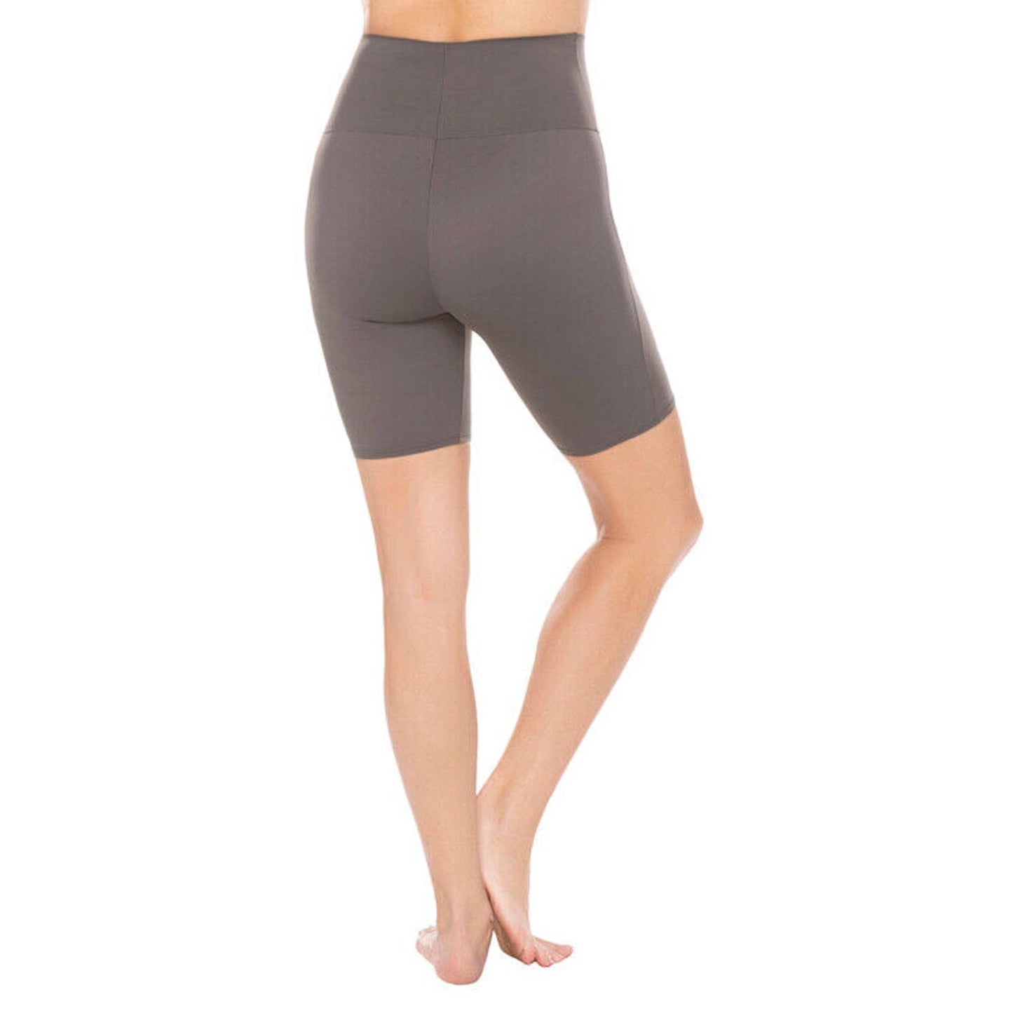 MIRACLE SUIT WOMEN'S ATHLEISURE BIKE SHORT PAVEMENT GRAY , NWT