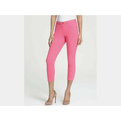 HUE Original Denim Leggings in Pink Lemonade