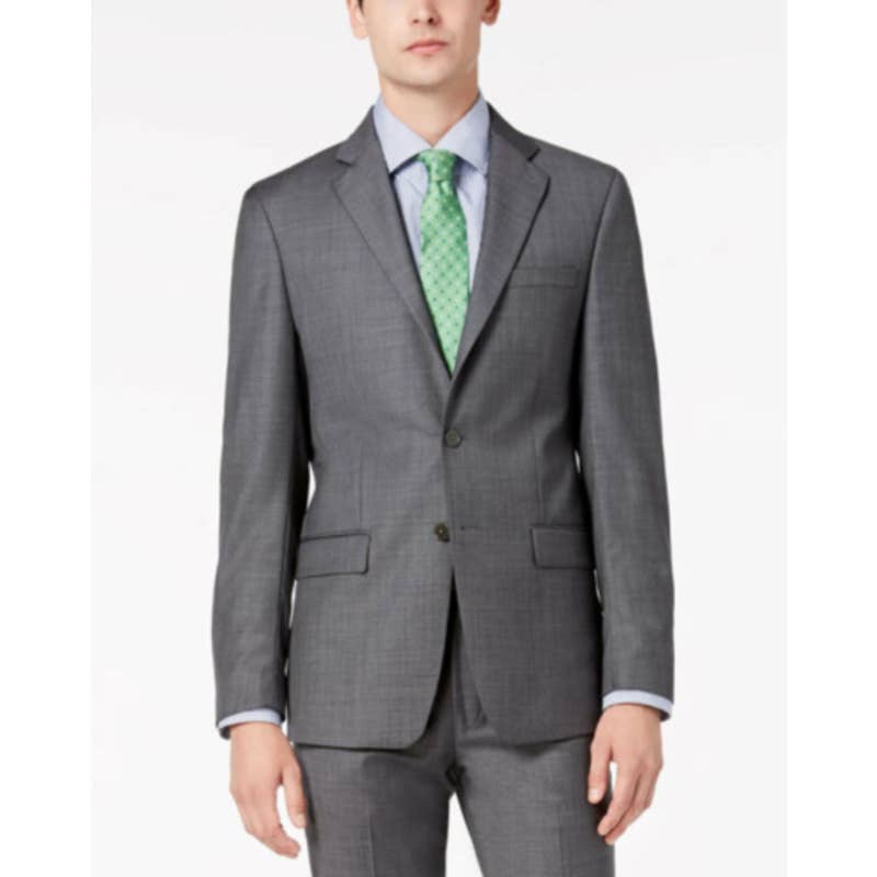 Calvin Klein Men's Deep Gray "Malbin" Suit Jacket, Slim Fit, 44L, NWT!