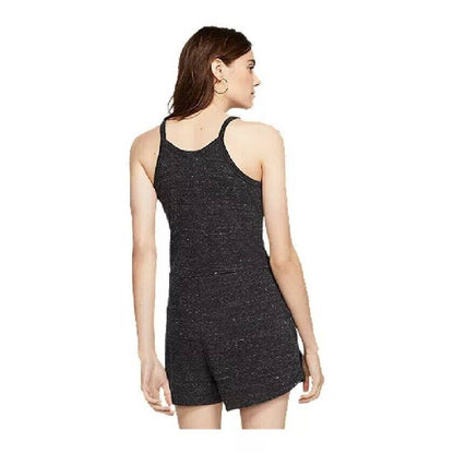 Nike Women's Sportswear Gym Vintage Romper Black Heather, NWT