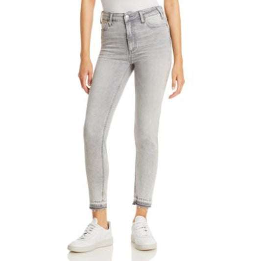 PAIGE Women's Vintage Faded Gray Skinny Ankle "Hoxton" Jeans, Size 29