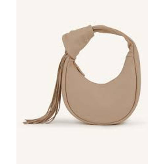 Reike Nen Women's Ivory Dal Mini Tassel Leather Shoulder Purse Bag