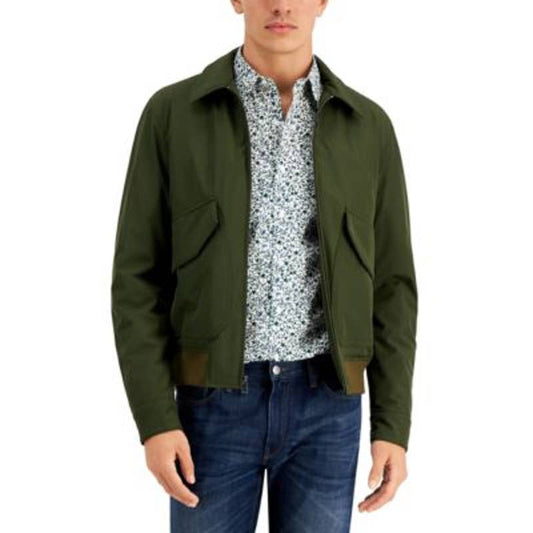 Michael Kors Men's Ivy Green Bomber Jacket, Full Zip Up, Size Large, NWT!
