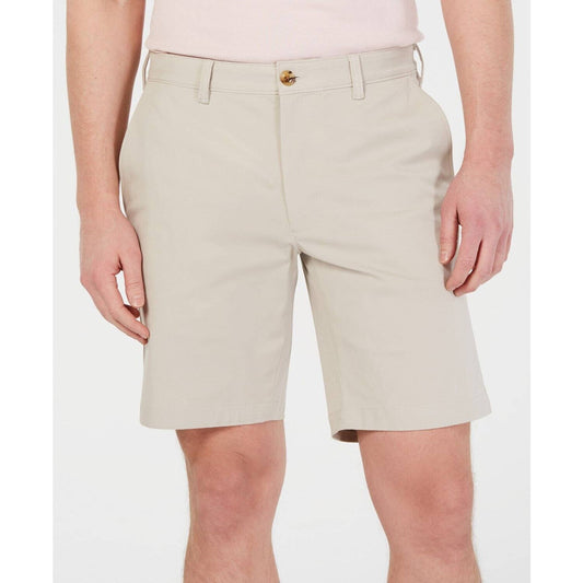 Club Room Men's Regular Fit Stretch Shorts, "Stone Wall" Khaki