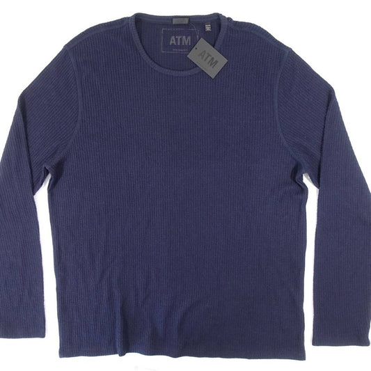 ATM Collection Navy “Ink” Blue Sweater w/ Waffle Texture, Size XXL, NWT!!