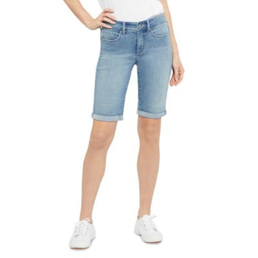 NYDJ Women's Light Wash "Briella" Roll Cuff Jean Shorts