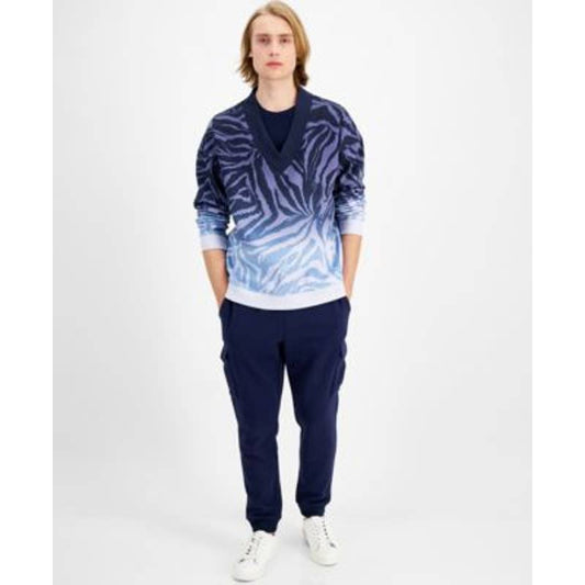 INC International Concepts Men's Faded Tiger Navy Blue Sweatshirt