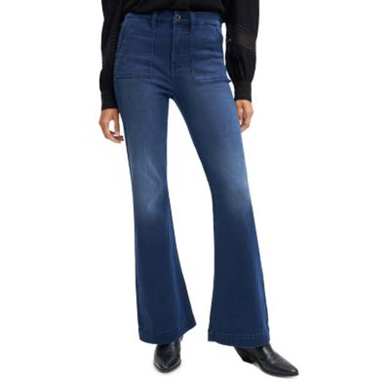 JEN7 Ladies Dark Wash Wide Leg Trouser Jeans, Size 10, NWT!