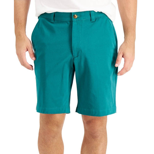 Club Room Men's Regular Fit Stretch Shorts, "Forest Rain" Green