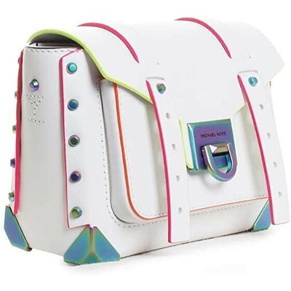 Michael Kors Holographic Optic White Messenger Bag, “Manhattan”, NWT!