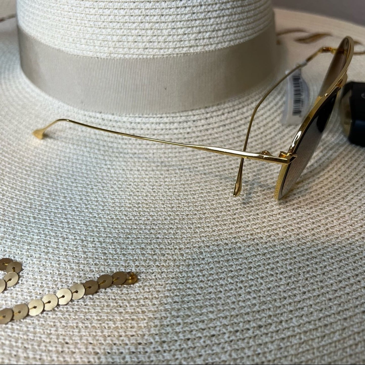 DITA Gold Wired “Safilo” Sunglasses, Black Leather Case, NWT!
