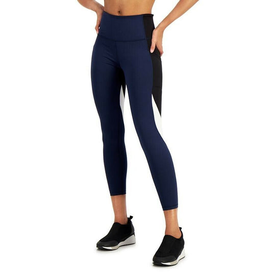 ID Ideology Women's Colorblock 78 Legging Indigo Sea