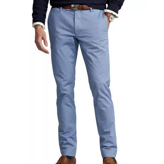 POLO Ralph Lauren Men's Channel Blue Slim Fit Stretch Pants, Size 36x30, NWT!