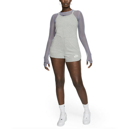 Nike Women's Sportswear Gym Vintage Romper Dark Gray Heather